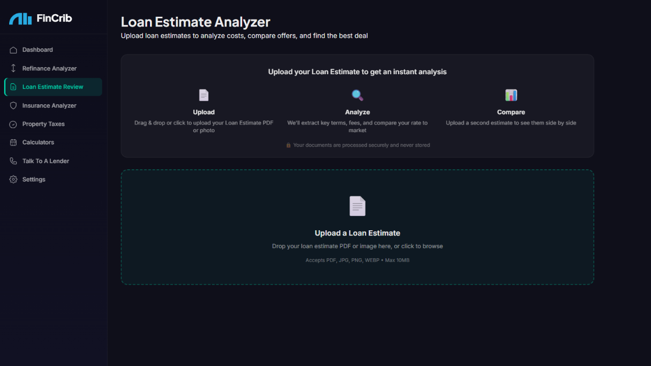 Loan Estimate Review